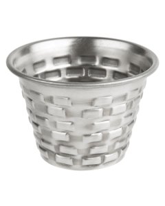 TableCraft GRSS2 Round Brickhouse Stainless Steel Round Ramekin 2-1/2 oz. - 12/Case