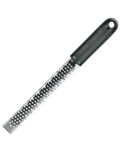 Winco GT-104 Stainless Steel Zester Blade Grater with Black Soft Grip Handle 15" - 72/Case