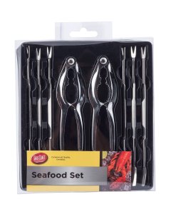 TableCraft H76984 8-Piece Seafood Tools Kit - includes: (2) Lobster Crackers and (6) Fork Picks - 6 Kits/Case