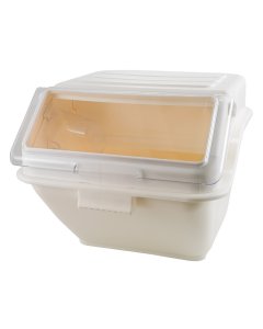 Winco IB-10S Stackable Shelf Ingredient Bin with Lift and Slide Lid 10 Gal. - 150 Cup Capacity