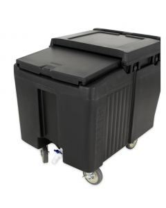 Cambro ICS125L110 125 lb Insulated Mobile Ice Caddy - Plastic, Black