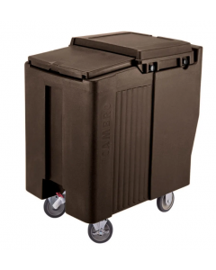 Cambro ICS125T131 125 lb Insulated Mobile Ice Caddy - Plastic, Dark Brown