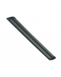 Thunder Group SLGB013 Black Magnetic Knife Holder / Strip 13" - Plastic Base with Two Magnetic Strips
