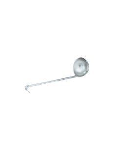 Vollrath 46818 Stainless Steel Ladle with 12-1/2" Grooved Hooked Handle 8 oz.
