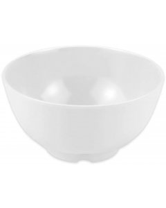 GET M-768-W Diamond White Melamine Small Round Rice / Vegetable Bowl 9 oz. - White - 12/Case