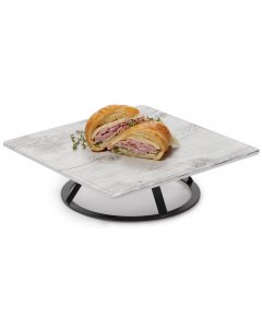 GET MTS-R3-MG Madison Avenue Round Metal Display Stand / Pedestal 3"H - Gray - For SB-1300 & SB-1212 Display Boards