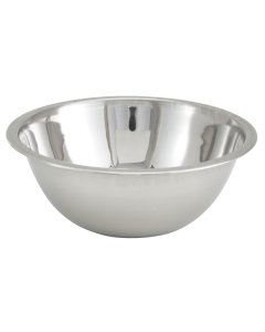 Winco MXB-1300Q Economy Stainless Steel Mixing Bowl 13 qt. - 12/Case