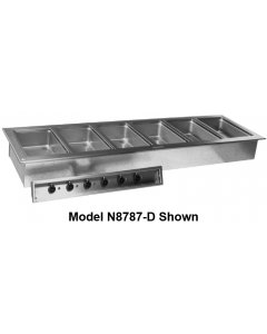 Delfield N8717-D 1-Pan Drop-In Hot Food Well 18" - Holds (1) 12" x 20" Pan - 120v