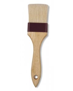 Vollrath 461 Boar Bristle Pastry Brush with Wooden Handle- 2"W