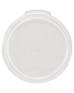Winco PCRC-1C Polycarbonate Round Storage Container Cover for 1 qt. - Clear - 12/Case