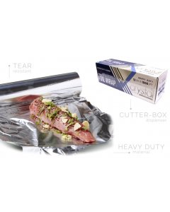 CrystalWare F18500HD Heavy-Duty Aluminum Foil Roll 18" x 500'