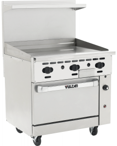 Vulcan 36C-36G Endurance Natural Gas Range w / Manual Griddle and Convection Oven 36" - 95,000 BTU