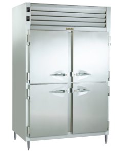Traulsen RDH232WUT-HHS Spec-Line 2-Section 4 Solid Half Door Dual Temp Reach-In Refrigerator / Heated Holding Cabinet 58" - 46.86 cu. ft.