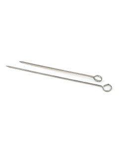 Royal Industries ROY SKW O 12 Oval Wire Skewer with Looped Handle 12" - 12/pack