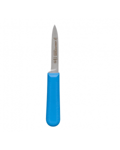 Dexter Russell S104C-PCP SANI-SAFE® 3 1/4" Paring Knife Set w/ Polypropylene Blue Handle, Carbon Steel - 12ea/Case