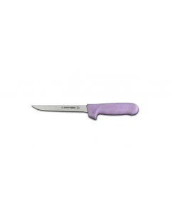 Dexter Russell S136NP-PCP SANI-SAFE® 6" Narrow Boning Knife w/ Polypropylene Purple Handle, Carbon Steel - 6ea/Case