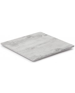 GET SB-1212-WBW Madison Avenue / Granville Melamine Square Display Serving Board / Tray 12" x 12" - Faux White Birch Wood
