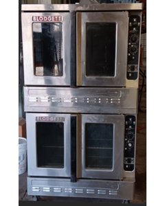 Used Restaurant Equipment - Blodgett DFG1XL/AA Double-Deck Full Size Natural Gas Convection Oven - 30,000 BTU