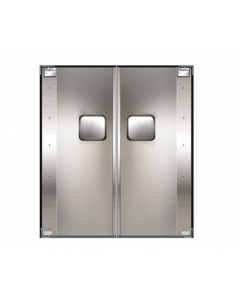Curtron SPD-20-SS-DBL-7284 72" x 84" Service-Pro Series 20 Stainless Steel Double Swinging Door