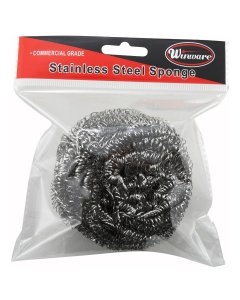 Winco SPG-50 Small Stainless Steel Scouring Sponge 50g