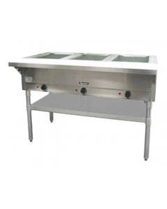 Adcraft ST-120/3 3-Well Electric Steam Table with Cutting Board 48-1/2" - 120v, 2250 Watt