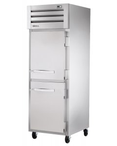 True STA1R-2HS-HC Spec Series 1-Section 2 Solid Half Door Reach-In Refrigerator 27" - 31 cu. ft. - 115v