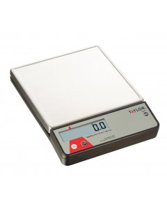 Taylor Precision TE2FT Compact Digital Portion Control Scale with 7-1/8" Square Stainless Steel Platform -  2 lb./Capacity