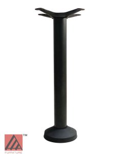 AAA Furniture Wholesale TSR08 Ground Mount Black Cast Iron Dining Height Table Base with 13" Spider and 8" dia. Column