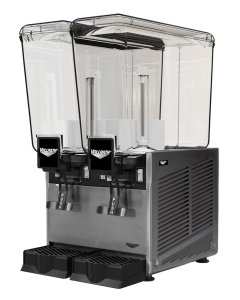 Vollrath VBBE2-37-S Premix Refrigerated Beverage Dispenser with (2) 5.28 gal. Bowls and Stirring Paddle Circulation