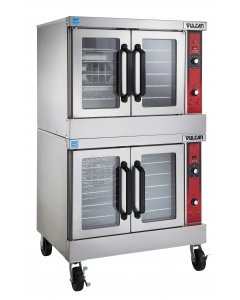 Vulcan VC66ED Double-Deck Full Size Deep Depth Electric Convection Oven with Solid State Controls - 208-240v/480v