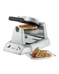 Waring WW180 Single Belgian Waffle Maker with Rotary Feature and Nonstick Plates- 120v, 1200W