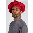 Uncommon Threads 0100-1900 Tall Poplin Chef Hat - Red / One Size