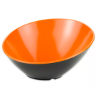 GET B-788-OR/BK Melamine Salad Bowl Round 16 oz Orange/Black 