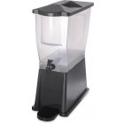 Carlisle 1085603 Trimline Economy Non-Insulated Rectangular Beverage Dispenser with Single Translucent Bowl, Black Base and Standard No-Drip Spring Action Faucet 3 Gal.