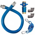 Dormont 1675KITCF48 Blue Hose Moveable 48" Gas Connector Kit with 3/4" Male/Male Couplings