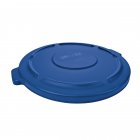 Rubbermaid 1779636 BRUTE Self-Draining Round Flat Lid for use with 44-Gallon Container - Blue