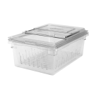 Cambro 18268CLRKIT135 Camwear Colander and Food Storage Box Kit 8"D - Full Size - Clear - 6/Case