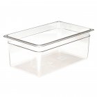 Cambro 18CW135 Camwear Polycarbonate Food Pan - (1/1) Full Size, 8" Deep - Clear