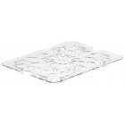 Cambro 20CWD135 Camwear Polycarbonate Food Pan Drain Tray - 1/2 Size - Clear