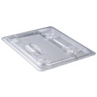 Cambro 20CWL135 Camwear FlipLid Polycarbonate Food Pan Cover - 1/2 Size - Clear