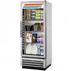 True T-12G-HC~FGD01 1-Section Right Hinged 1 Glass Swing Door Reach-In Refrigerator 25" - 12 cu. ft. - 115v