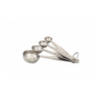 Browne 2316EH Bowl Style Measuring Spoon Set w/ ¼, ½ & 1 tsp, 1 tbsp, Stainless - 12ea/Case