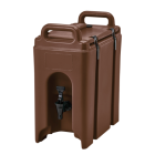 Cambro 250LCD131 Camtainer Insulated Beverage Dispenser 2-1/2 Gal. - Dark Brown