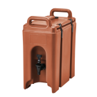 Cambro 250LCD402 Camtainer Insulated Beverage Dispenser 2 1/2 Gal. - Brick Red