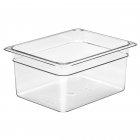 Cambro 26CW135 Camwear Polycarbonate Food Pan - 1/2 Size, 6" Deep - Clear