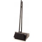 Carlisle 36141503 30" Lobby Dust Pan Combo - Broom Handle Clip, Black 