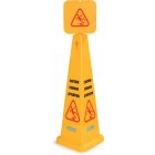 Carlisle 3694104 Carlisle Caution Cone Floor Sign 12 1/2"x36" Yellow
