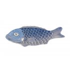 GET 370-14-BL Melamine Platter Fish 14", Blue 