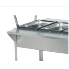 Vollrath 38092 32" Customer Side Plate Rest - 32" x 8" x 1", Stainless