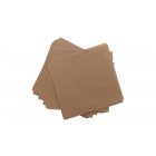 GET 4-T4000 Food-Safe Double-Open Bag / Wire Cone Basket Liner / Deli Wrap 7" x 7" - Brown Paper - 2000/Case